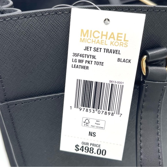 Michael Kors Large MF Pocket Shoulder Tote Bag - Picture 11 of 11